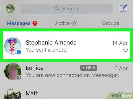 Image titled Save Pictures on Facebook Messenger on iPhone or iPad Step 2