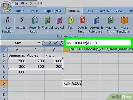 Image titled Use Vlookup With an Excel Spreadsheet Step 7