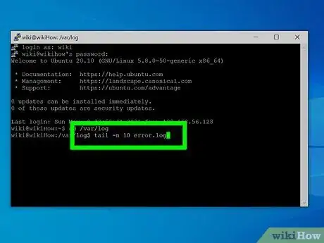 Image titled Check Error Logs in Putty Step 4