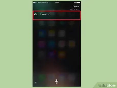 Image titled Text by Talking with Siri Step 7