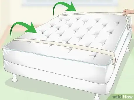 Image titled Prevent Sheets from Slipping Off a Bed Step 2