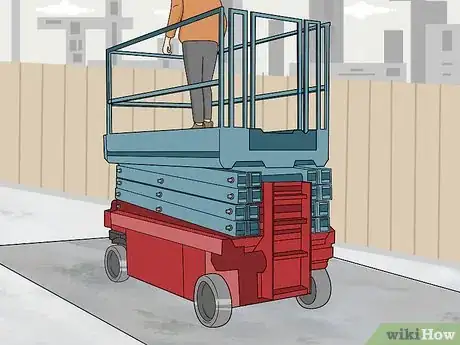 Image titled Operate a Scissor Lift Step 16