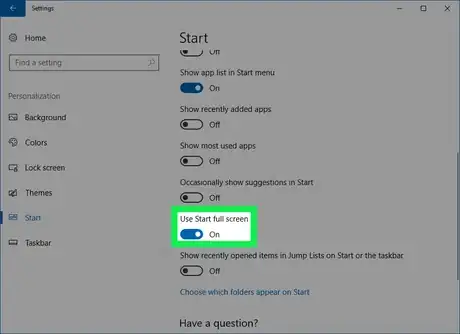 Image titled Enable Full Screen Start Menu in Windows 10 Step 4.png