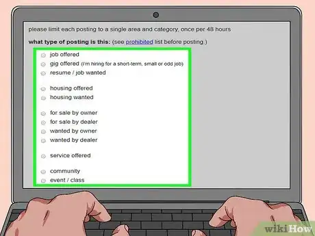 Image titled Advertise a Garage Sale on Craigslist Step 3
