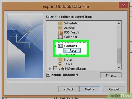 Image titled Export Outlook Contacts You've Recently E Mailed Step 15