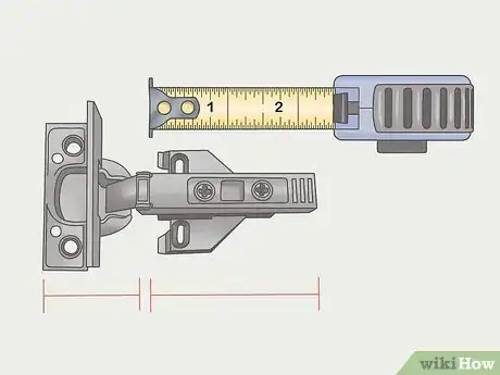 Image titled Measure Cabinet Hinges Step 3