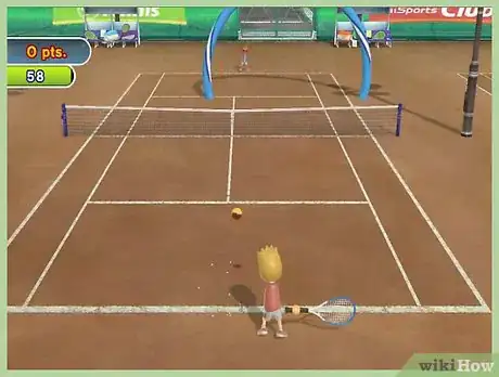 Image titled Do a Fast Ball in Tennis in Wii Sports Step 3