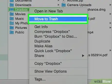 Image titled Uninstall Dropbox from a Mac Step 4