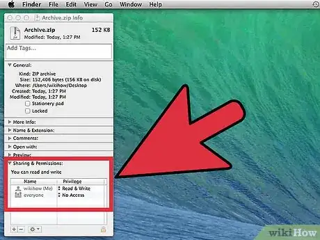Image titled Zip a File on a Mac Step 6