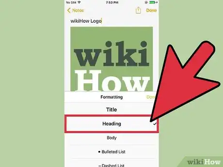 Image titled Format Your Text in iPhone Notes Step 10