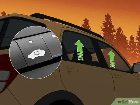 Image titled Survive a Wildfire While Trapped in a Vehicle Step 3