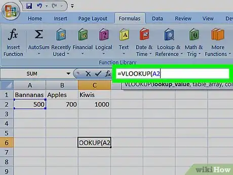 Image titled Use Vlookup With an Excel Spreadsheet Step 6