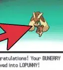 Evolve Buneary in Pokémon Diamond or Pearl