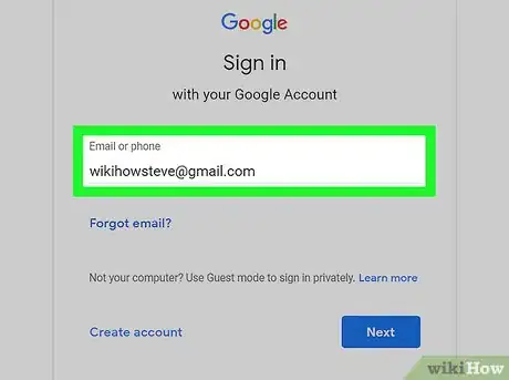 Image titled Log in to Google Step 3