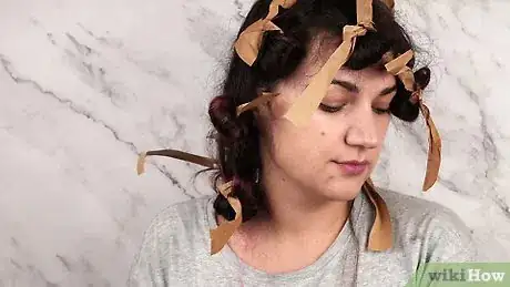 Image titled Curl Your Hair With Paper Bags Step 10