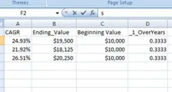 Calculate CAGR in Excel