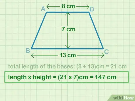 Image titled Calculate the Area of a Trapezoid Step 3