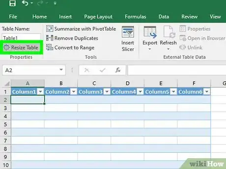 Image titled Add a Row to a Table in Excel Step 4