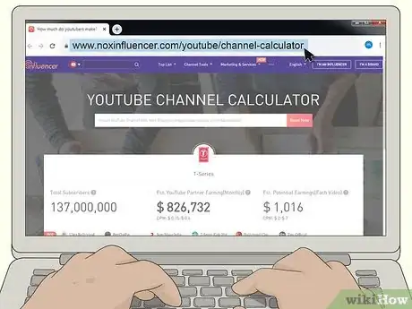 Image titled Know Earnings from Any YouTube Channel Step 2