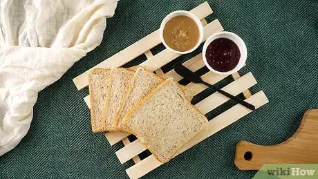 Image titled Make a Peanut Butter and Jelly Sandwich Step 1