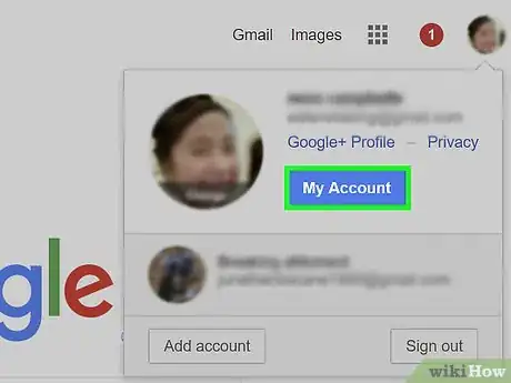 Image titled Set up 2 Step Verification in Gmail Step 1