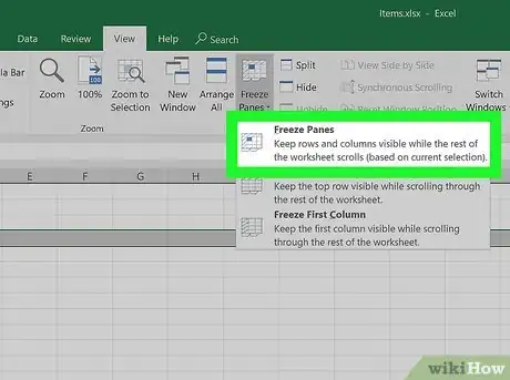 Image titled Freeze Cells in Excel Step 8