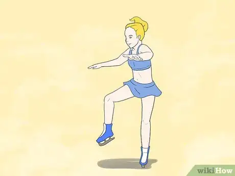 Image titled Do a One Foot Spin in Figure Skating Step 2