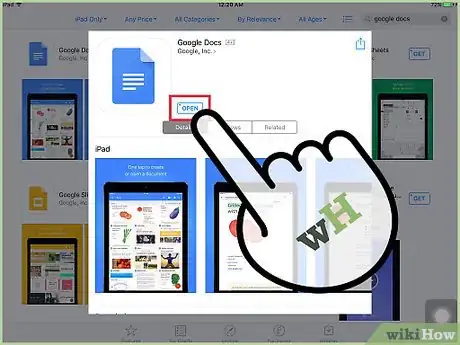 Image titled Access Google Docs from an iPad Step 2