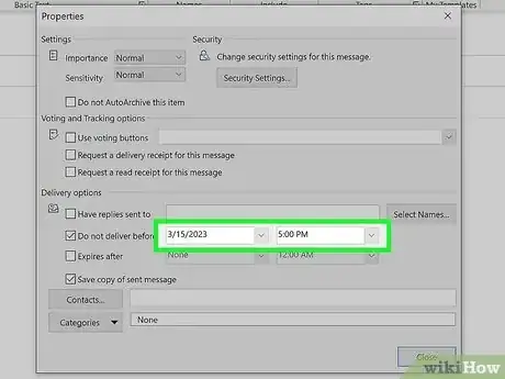 Image titled Send a Delayed Email in Outlook Step 6