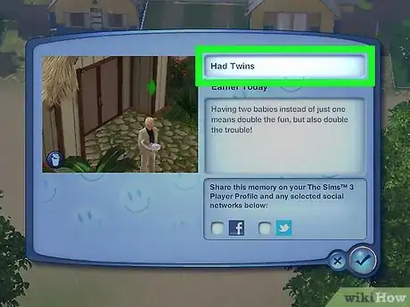 Image titled Have Twins or Triplets in the Sims 3 Step 5