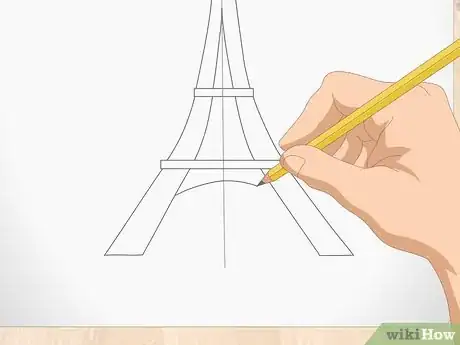 Image titled Draw the Eiffel Tower Step 7