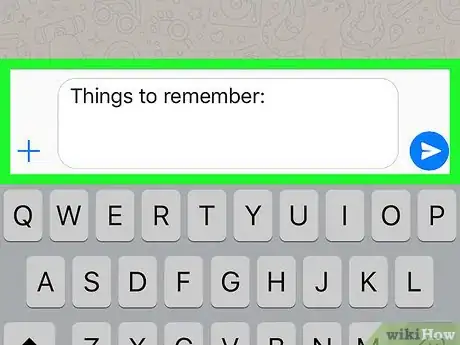 Image titled Send Messages to Yourself on WhatsApp on iPhone or iPad Step 8