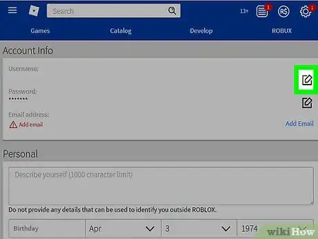 Image titled Change Usernames on Roblox Step 3