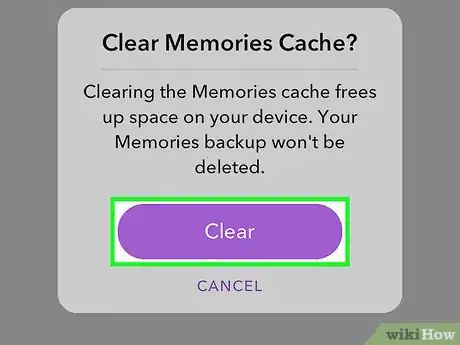Image titled Free Up Space on Snapchat Step 8
