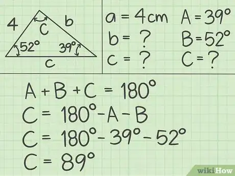 Image titled Use the Laws of Sines and Cosines Step 3