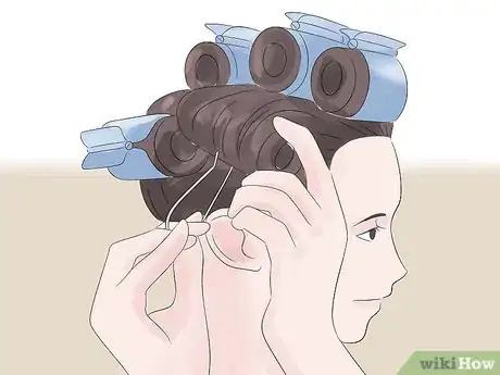 Image titled Style Hair With Hot Rollers Step 12