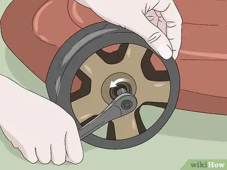 Image titled Remove a Lawn Mower Wheel Step 4