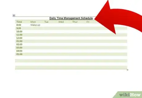 Image titled Make a Time Management Schedule with Microsoft Word Step 7