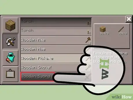Image titled Make a Sword in Minecraft Step 12