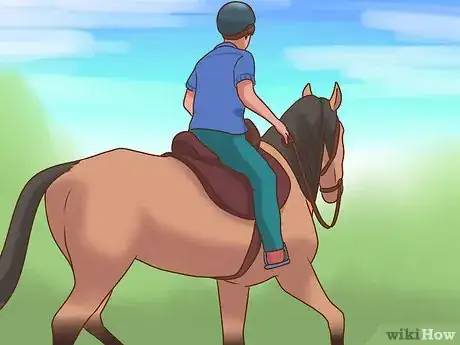 Image titled Teach a Horse to Neck Rein Step 3