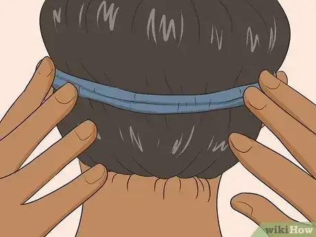 Image titled Use Pre Wrap As a Headband Without Tying a Knot Step 3.jpeg