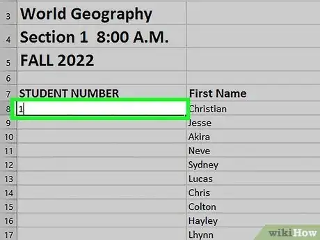 Image titled Add Autonumber in Excel Step 8