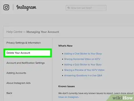 Image titled Delete an Instagram Account Step 16