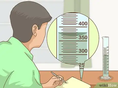 Image titled Find the Volume of an Irregular Object Using a Graduated Cylinder Step 3