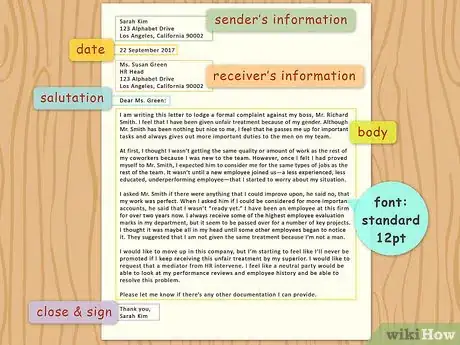 Image titled Write a Letter of Complaint to Human Resources Step 12
