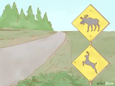 Image titled Avoid a Moose or Deer Collision Step 1