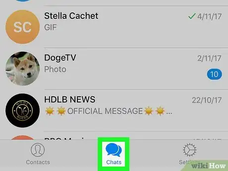 Image titled Delete Messages on Telegram on iPhone or iPad Step 2