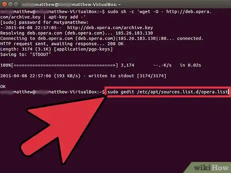 Image titled Install Opera Browser Through Terminal on Ubuntu Step 3