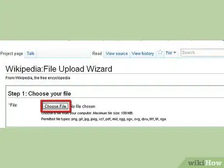 Image titled Upload Files in Wikipedia Step 5