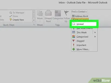 Image titled See Unread Emails in Outlook Step 3